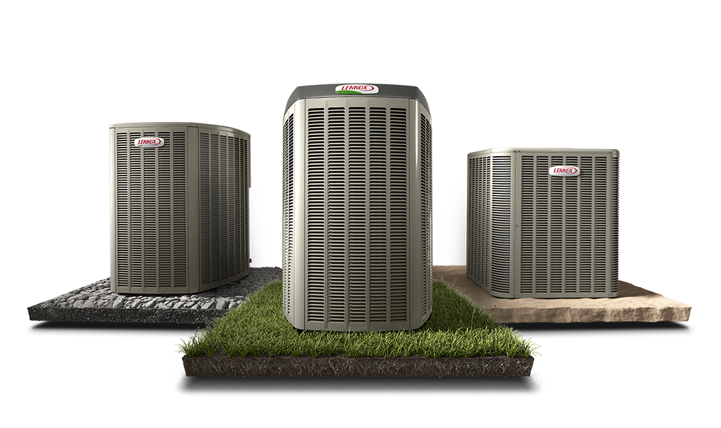 Lennox air conditioner condenser units used for high‑efficiency AC replacement in Chicago homes